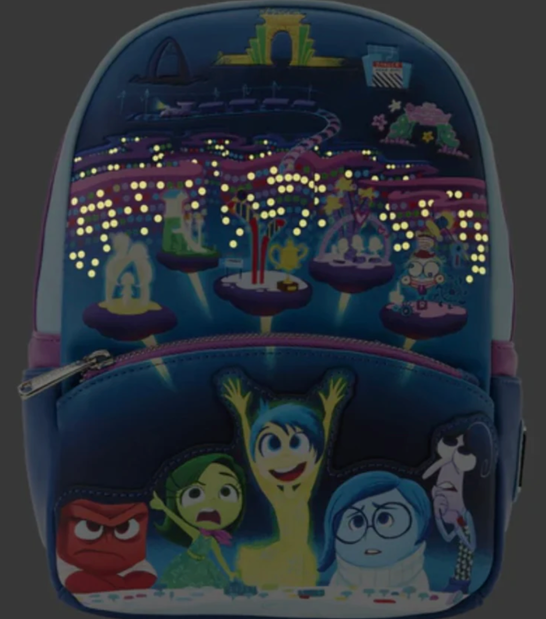 Loungefly Pixar Vice Versa Panneau de commande Mini Backpack - Sac à dos